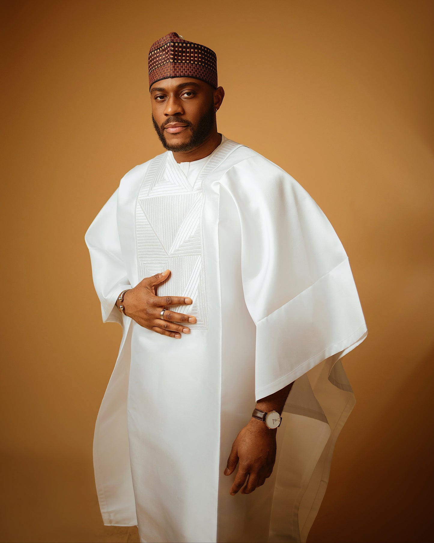 White Micado Agbada