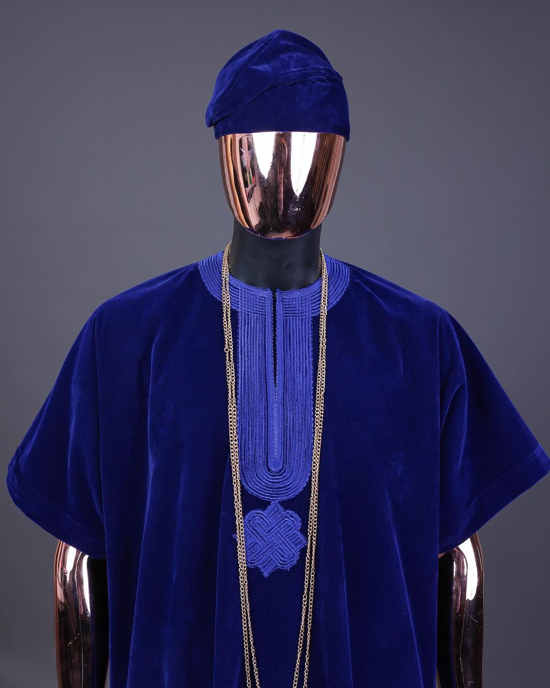 Blue Sacramento Agbada Kaftan by DavidScott