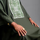 Green Palisade Jacquard Agbada David Scott