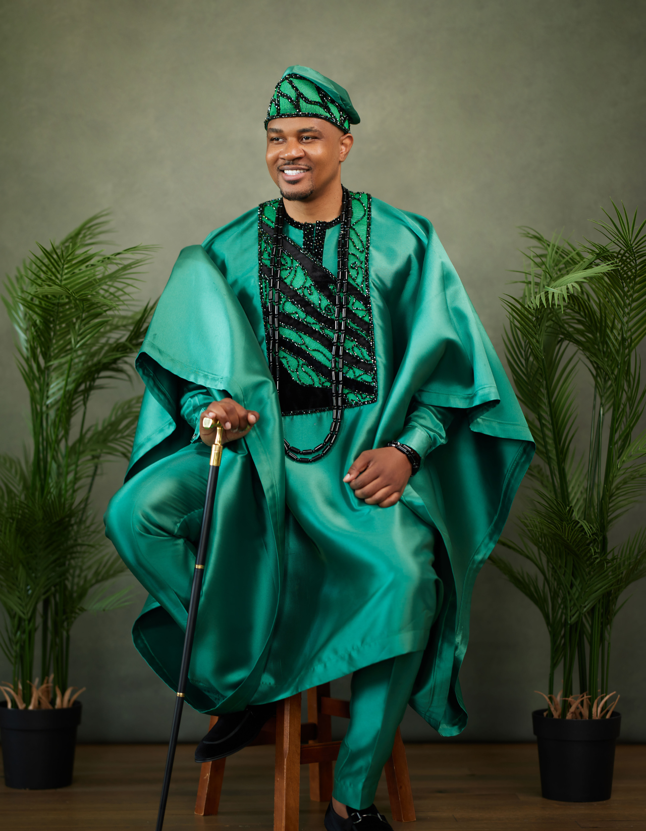 Emerald Majesty Agbada Set