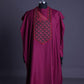 Red and Black Embroidered Agbada David Scott