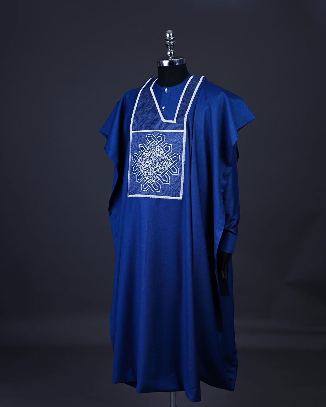 Blue Royal Agbada David Scott