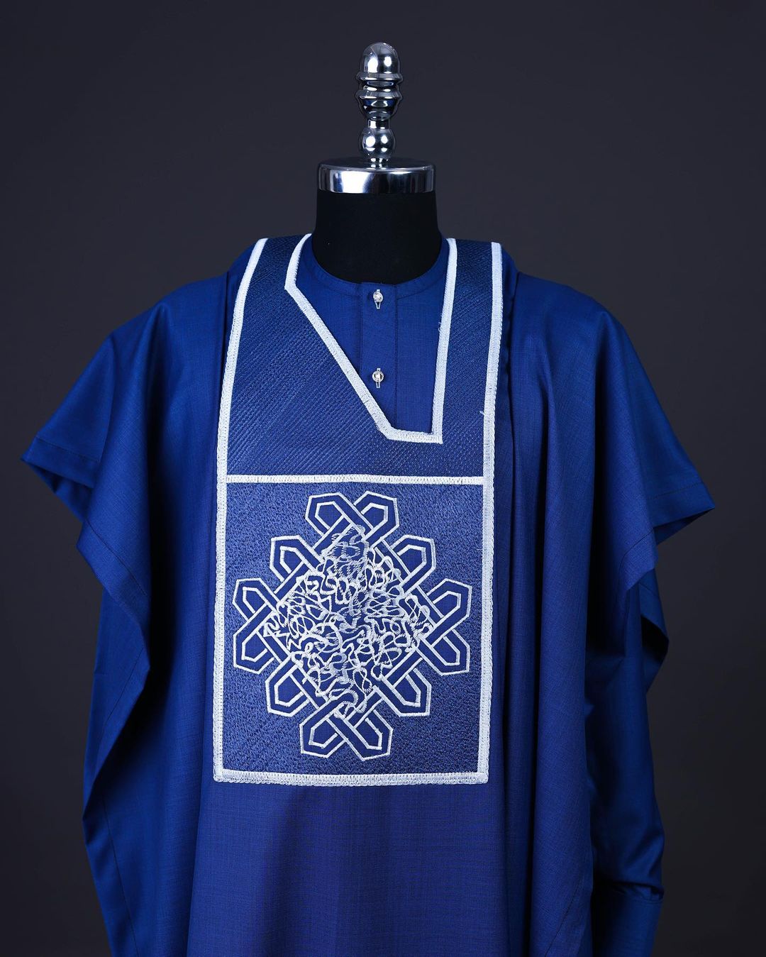 Blue Royal Agbada David Scott