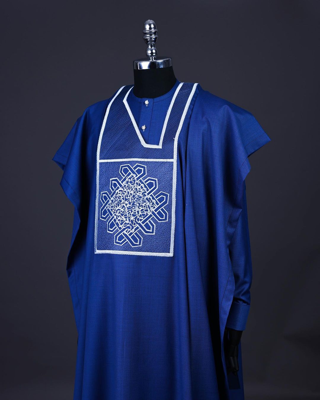 Blue Royal Agbada David Scott