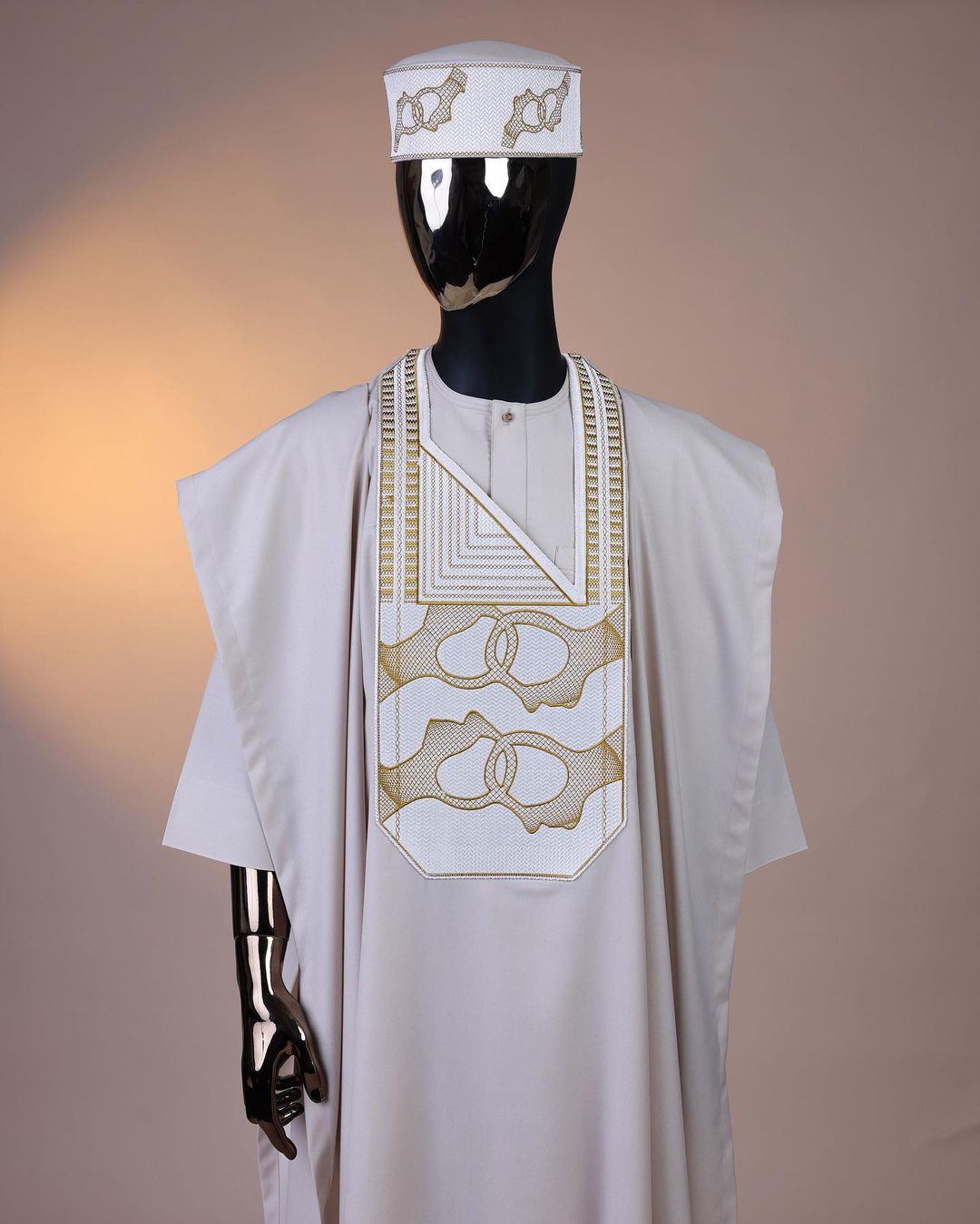 Cream Porcelain Agbada David Scott