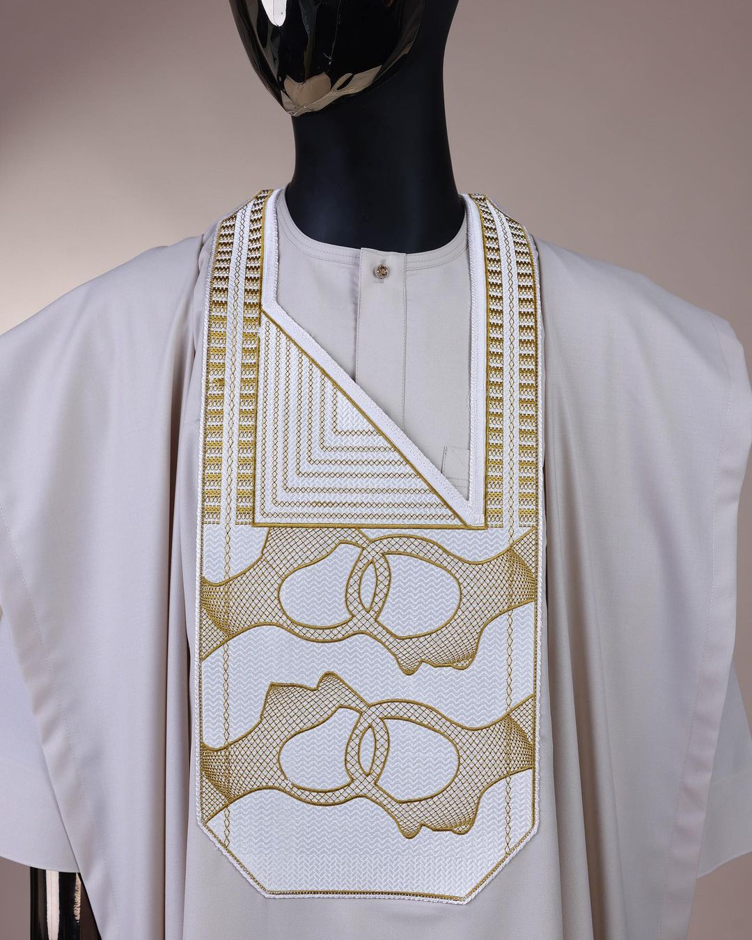 Cream Porcelain Agbada David Scott