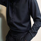 Black Embellished Long-Sleeve Shirt
