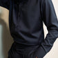 Black Embellished Long-Sleeve Shirt David Scott