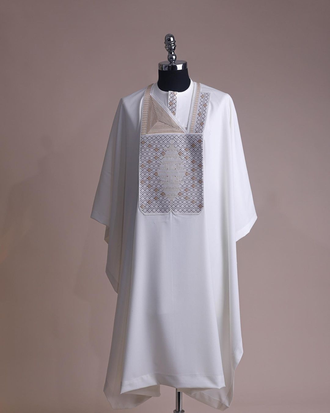 White Concord Agbada David Scott