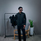 BLACK MINIMAL CASHMERE JACKET David Scott