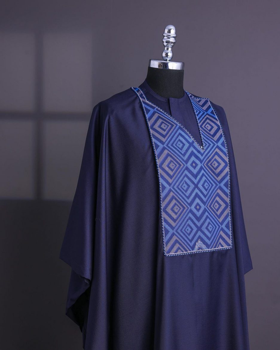 Blue Navy Perspective Agbada David Scott