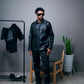 BLACK LEATHER SHIRT JACKET David Scott