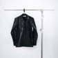 BLACK LEATHER SHIRT JACKET David Scott