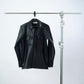 BLACK LEATHER SHIRT JACKET David Scott