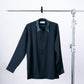 BLACK EMBELLISHED COLLAR SHIRT David Scott