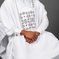 White Jacquard Detailed Agbada David Scott