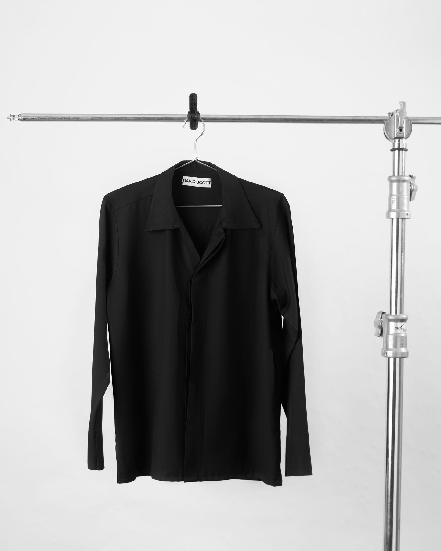 BLACK MINIMAL CASHMERE JACKET David Scott