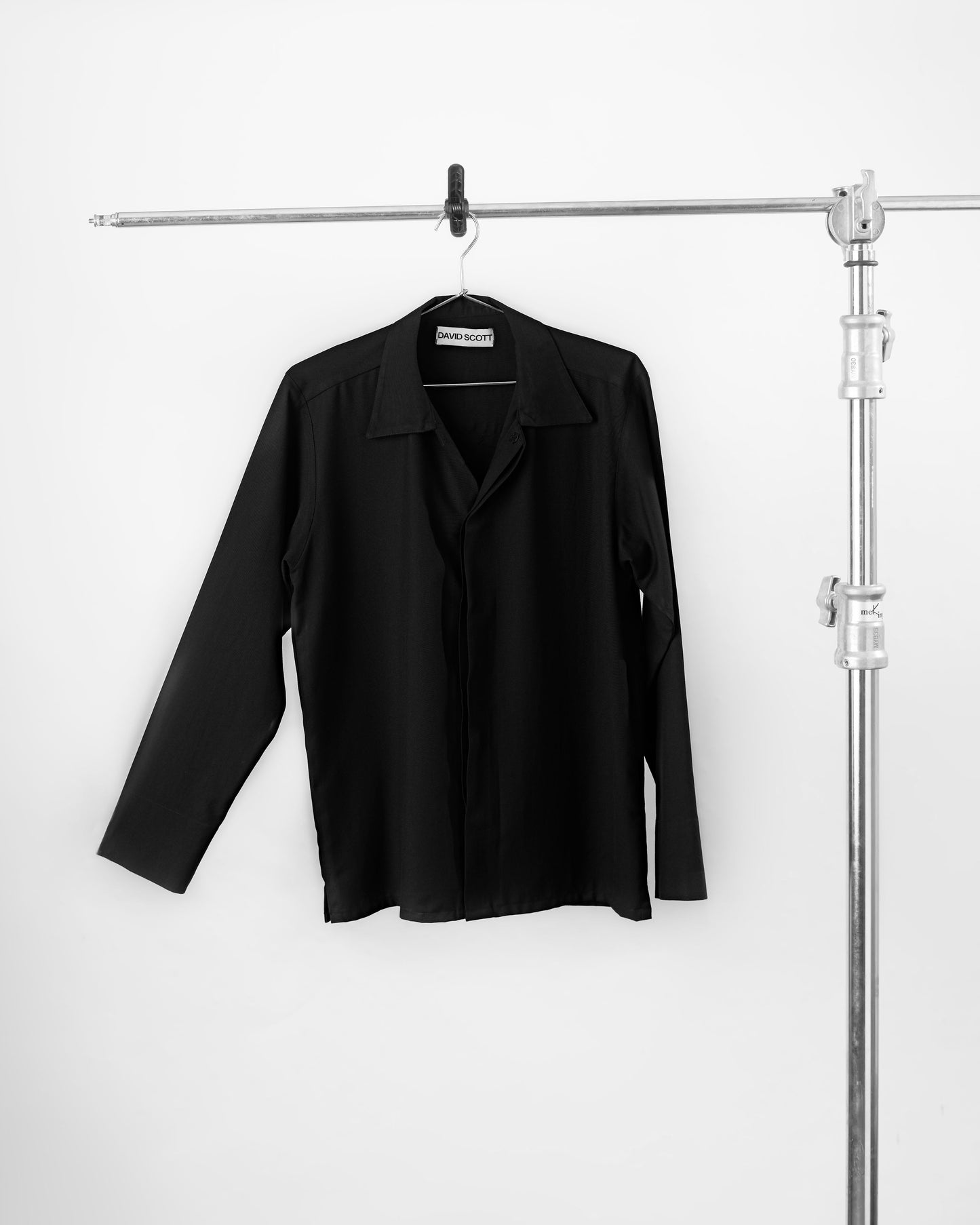 BLACK MINIMAL CASHMERE JACKET David Scott