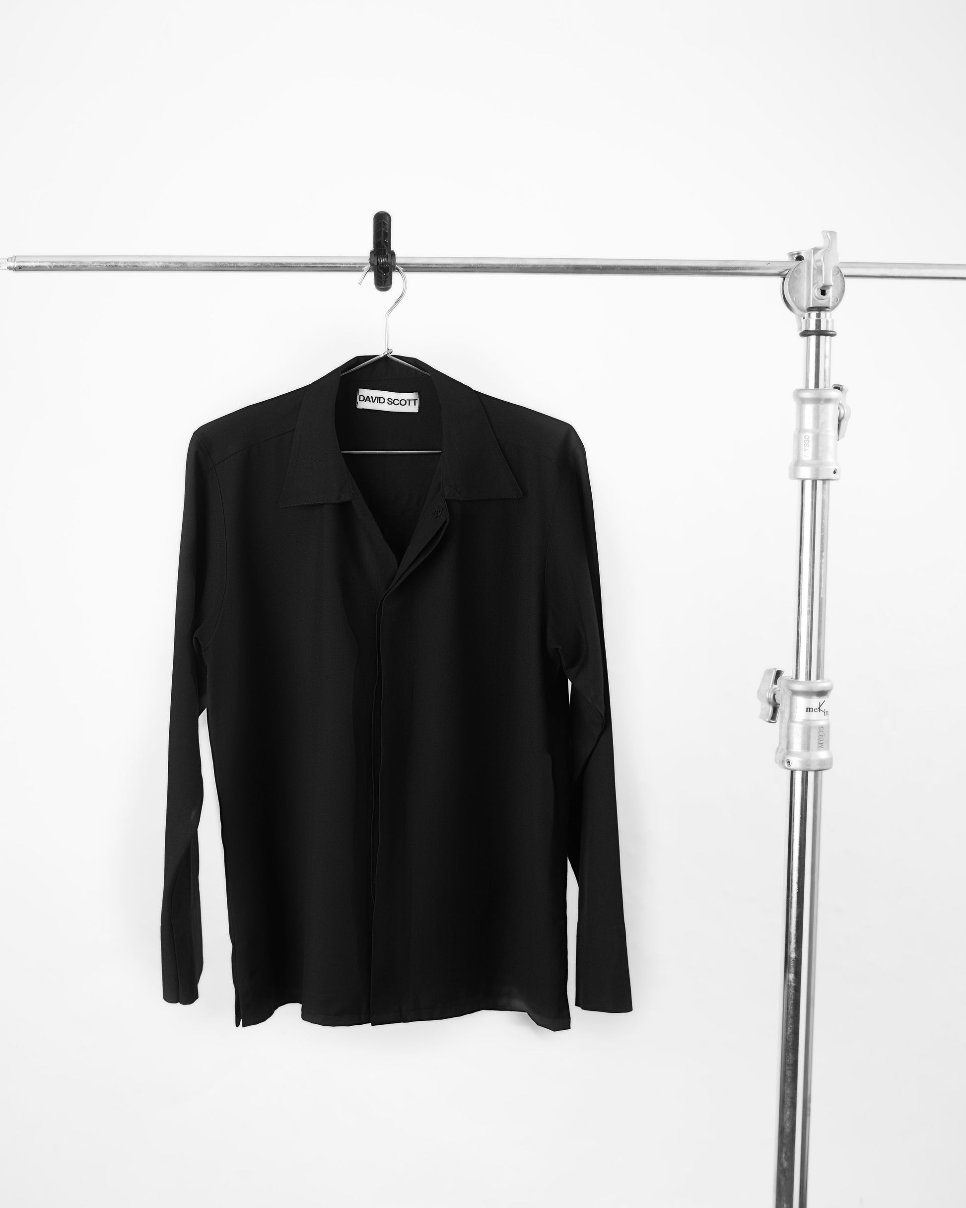 BLACK MINIMAL CASHMERE JACKET David Scott