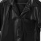 BLACK LEATHER CAMP SHIRT David Scott