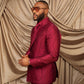 Imperial Crimson Wine Double breasted Suit