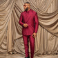 Imperial Crimson Wine Double breasted Suit