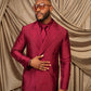 Imperial Crimson Wine Double breasted Suit