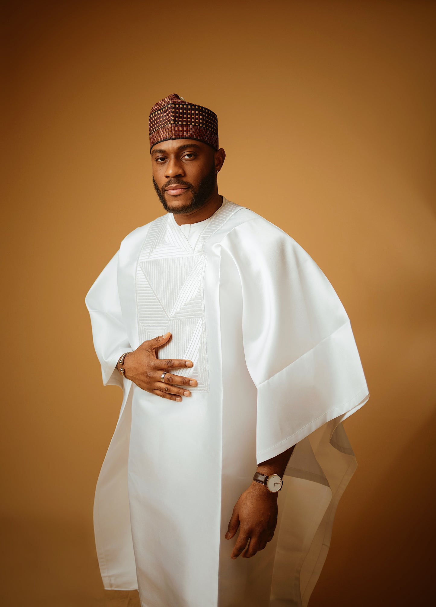 White Micado Agbada