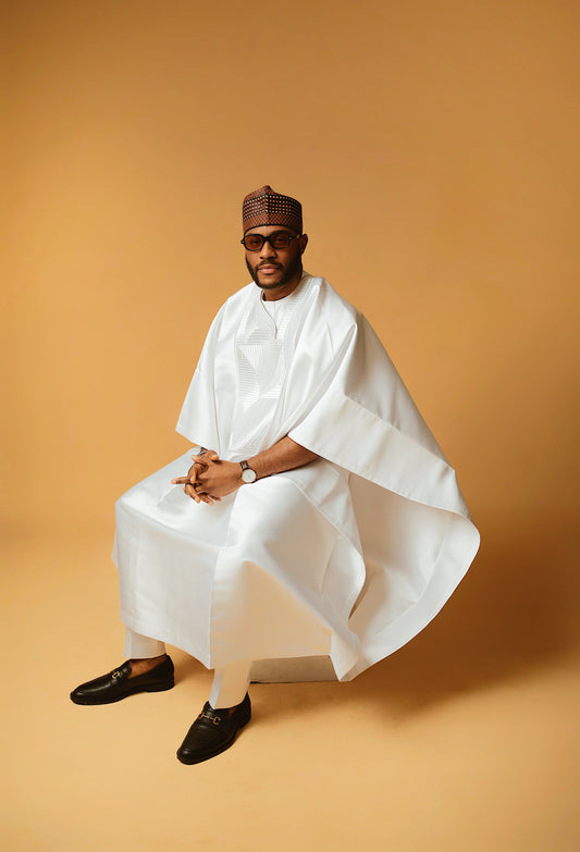 White Micado Agbada