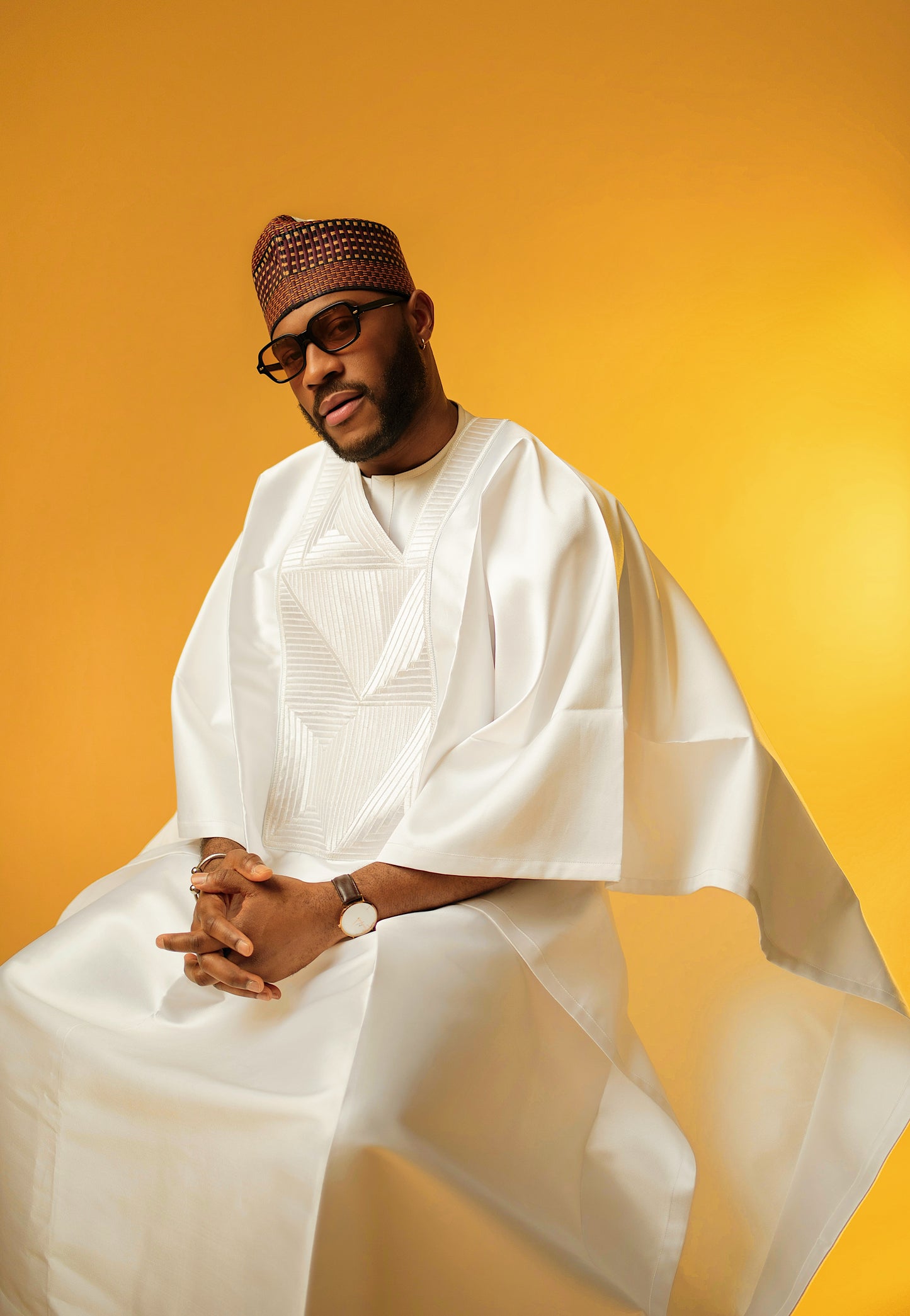 White Micado Agbada