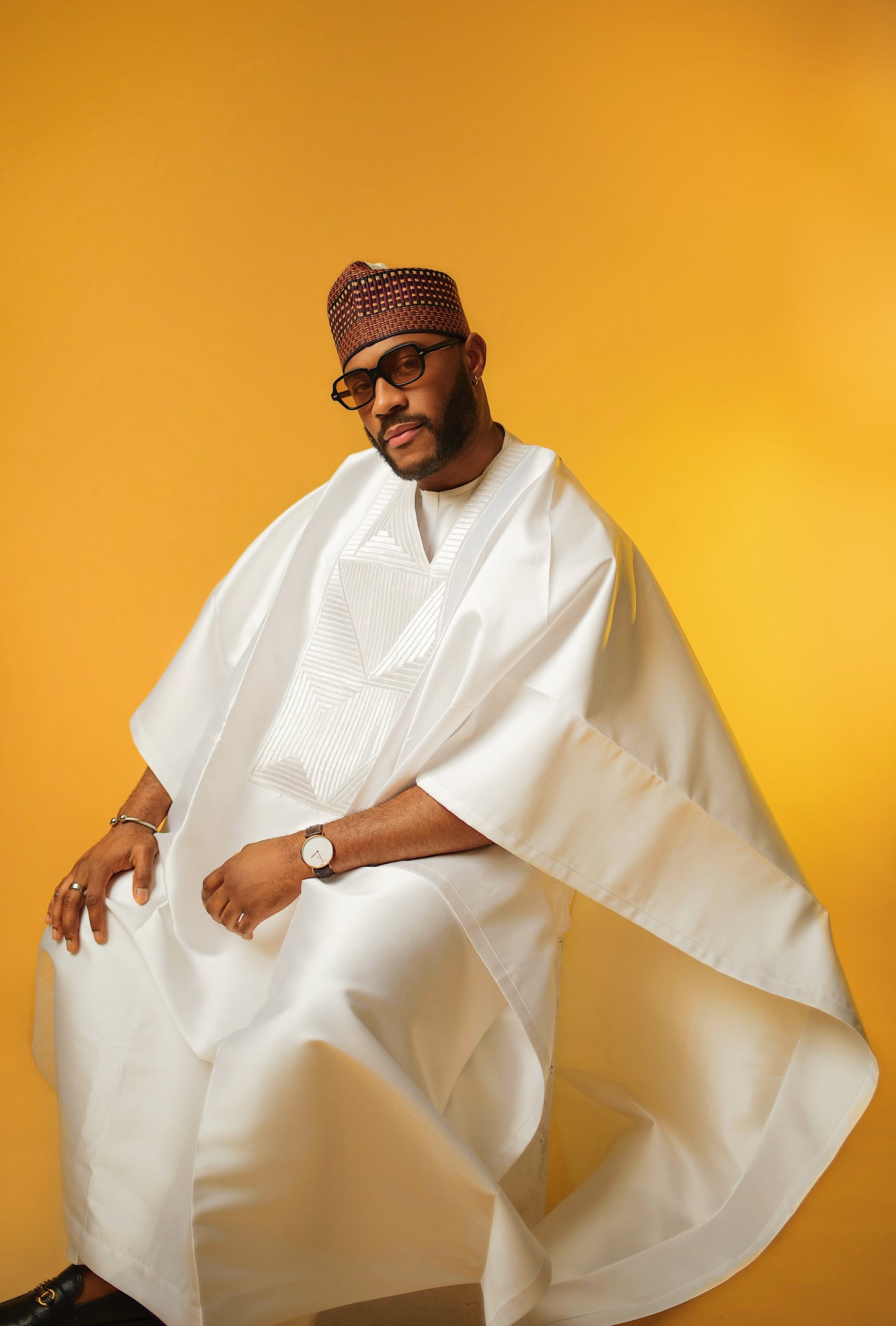 White Micado Agbada