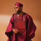 Royal Maroon Prestige Agbada