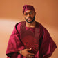 Royal Maroon Prestige Agbada