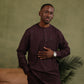Brown Stoned Kaftan