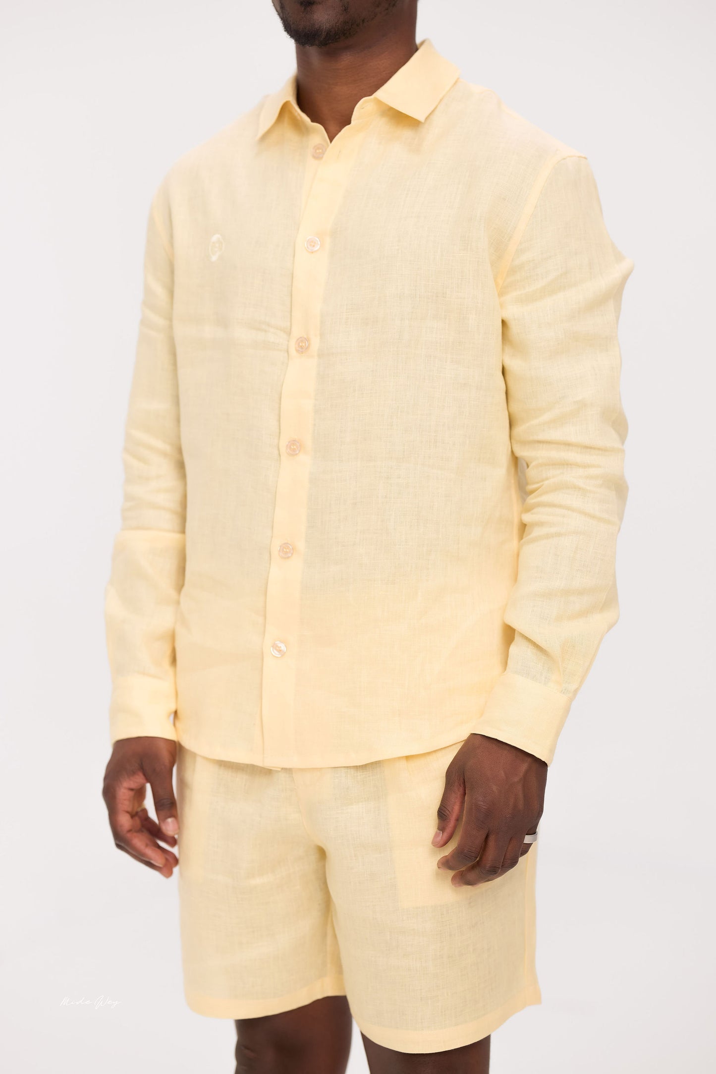 Butter Yellow Linen Shirt