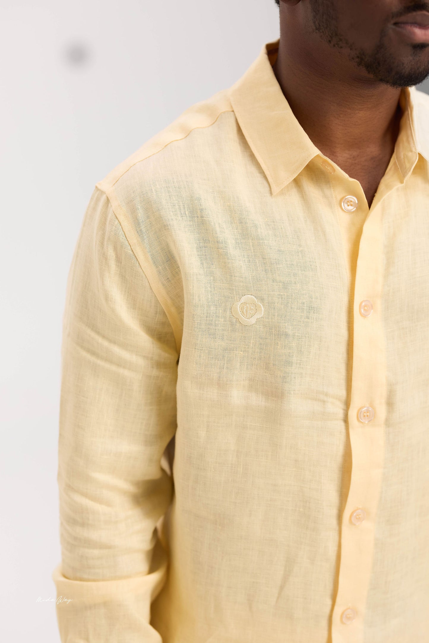 Butter Yellow Linen Set