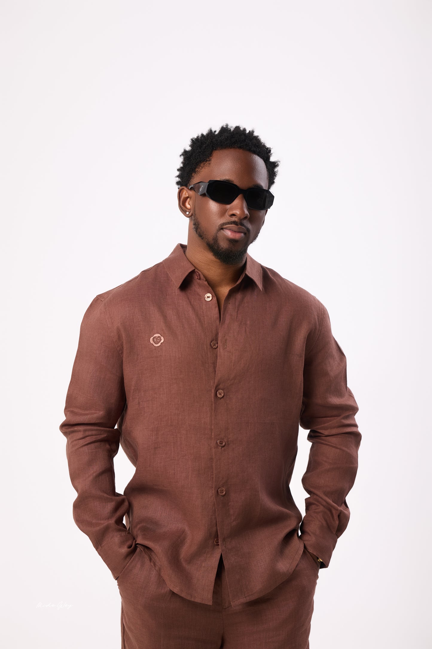 Brown Linen Set