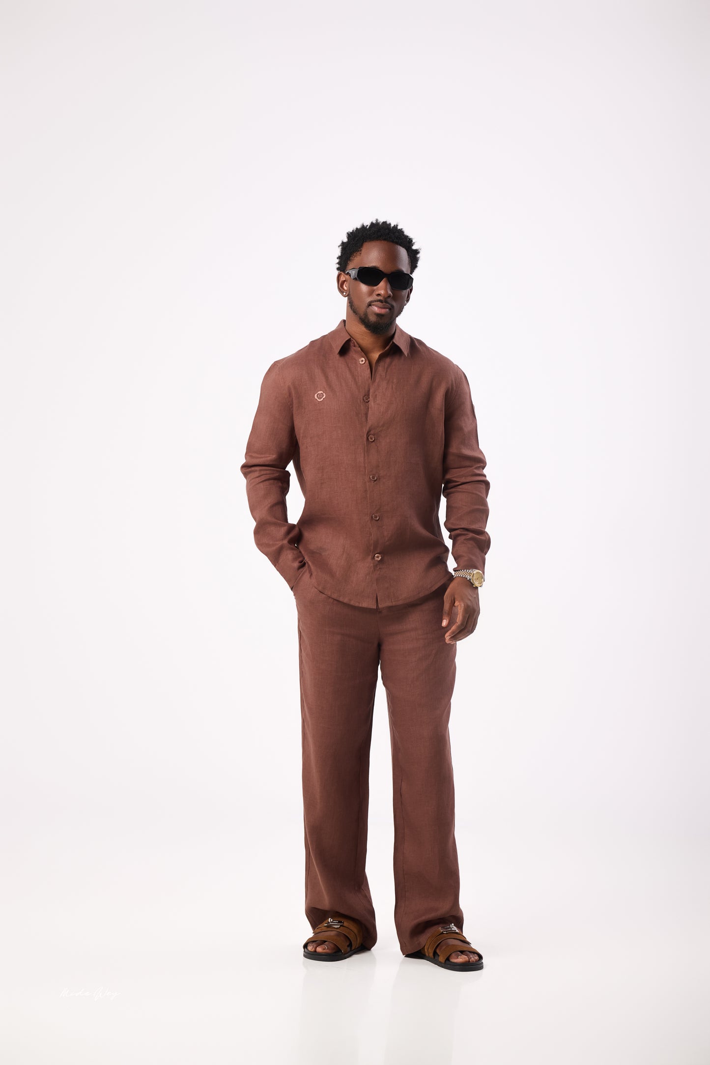 Brown Linen Set
