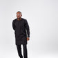 Black Pinstripe Kaftan