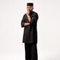 Midnight Black 3/4 Sleeve Kaftan