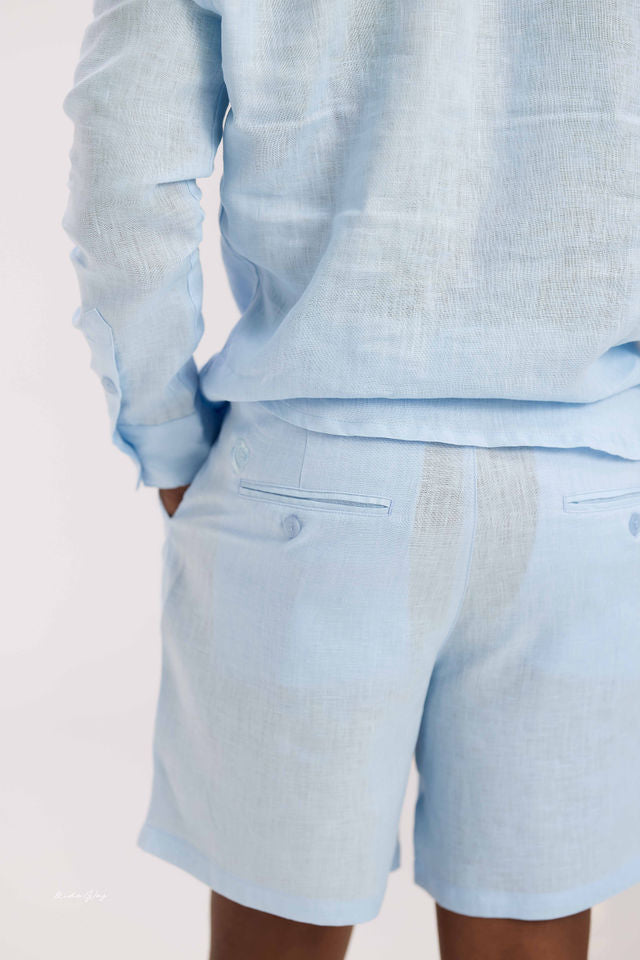 Sky Blue Linen Shirt