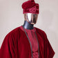 Red Velvet Sacramento Agbada Kaftan by DavidScott