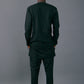 Black Abstract Velvet Stoned Agbada Kaftan by DavidScott