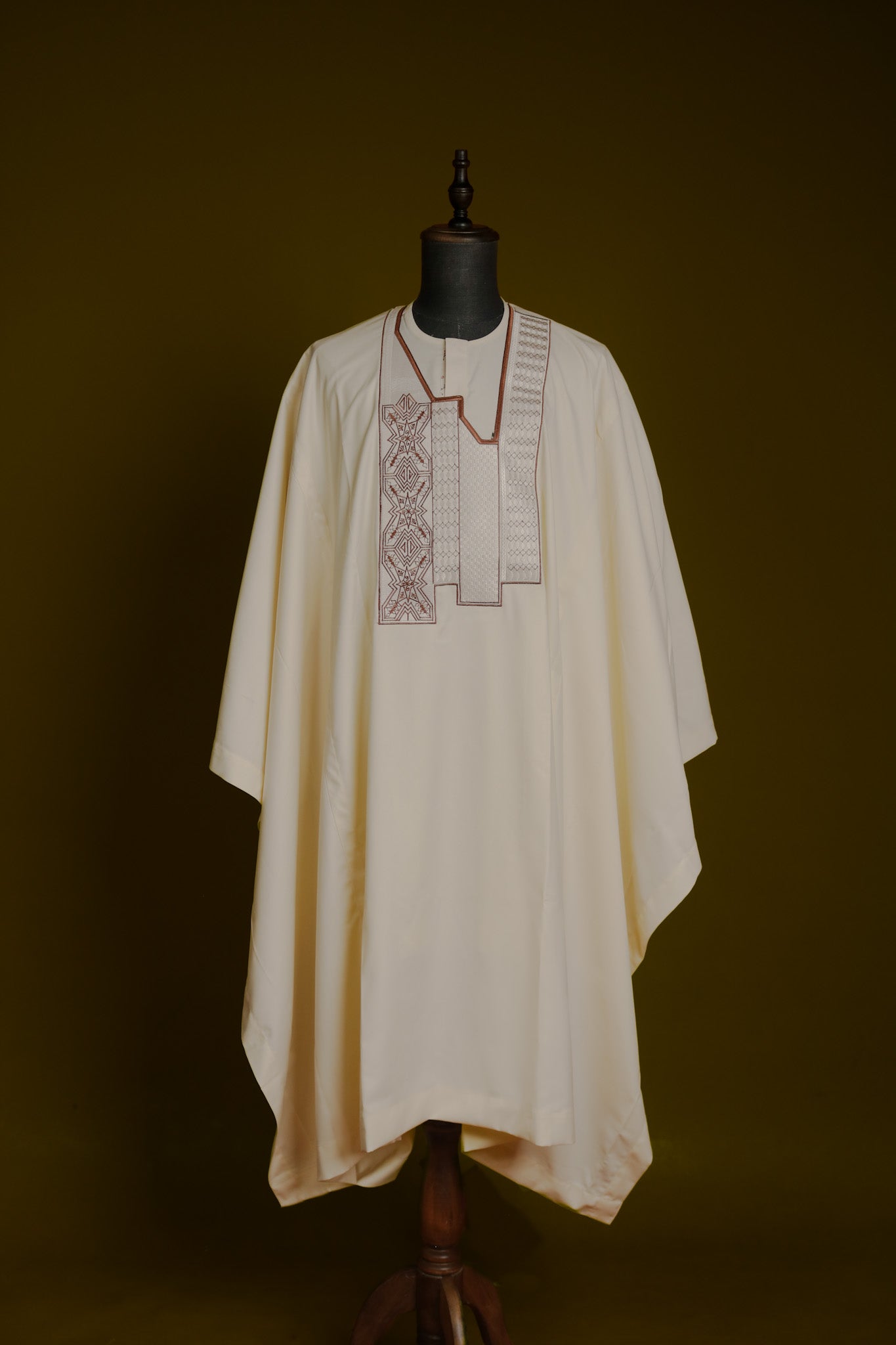 The Odyssey Agbada in Cream Kaftan by DavidScott