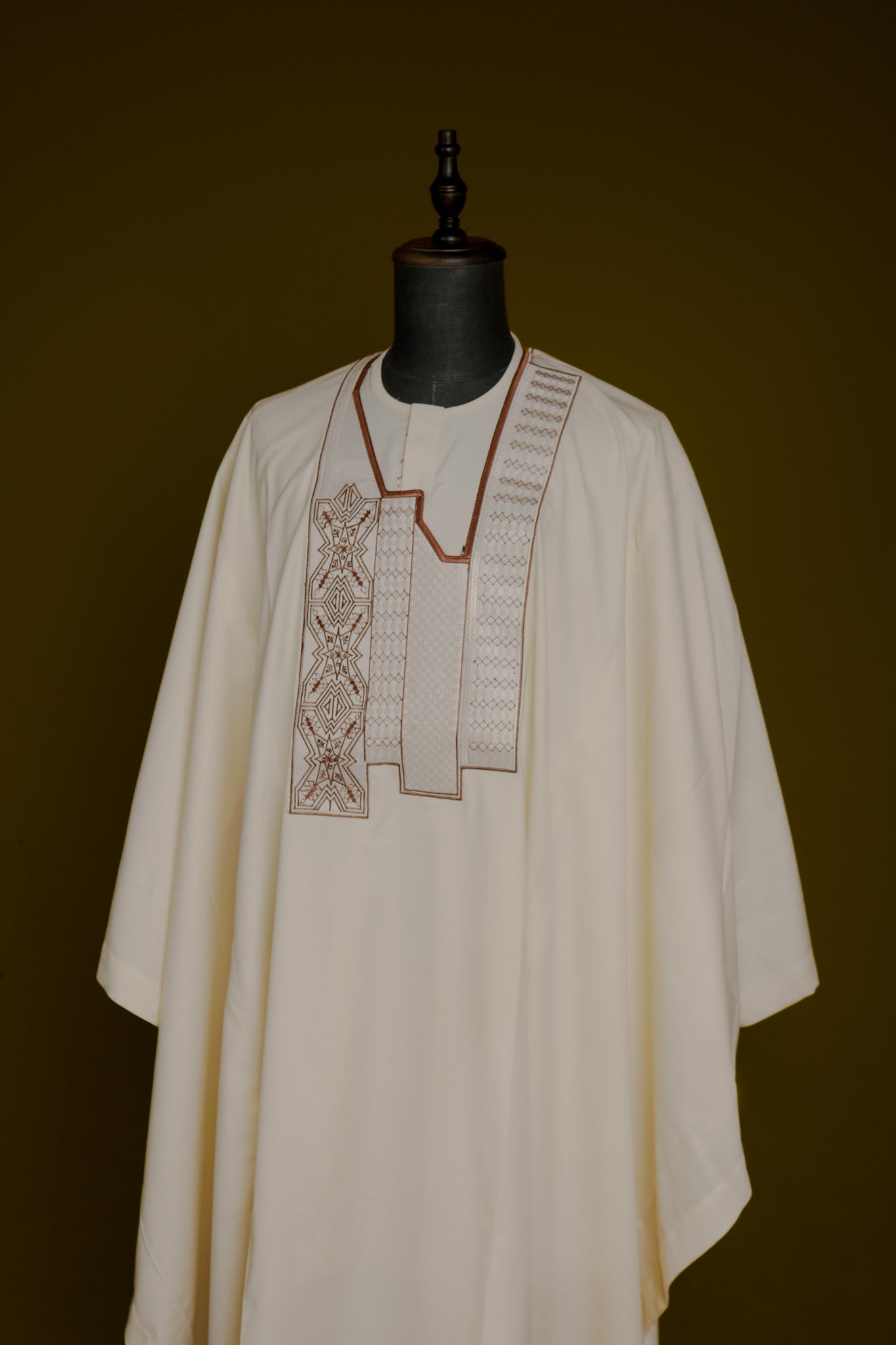 The Odyssey Agbada in Cream Kaftan by DavidScott