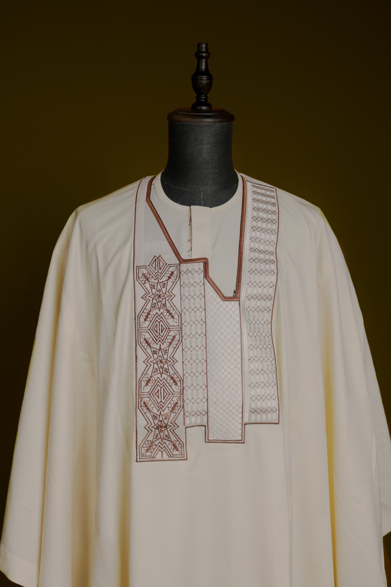 The Odyssey Agbada in Cream Kaftan by DavidScott