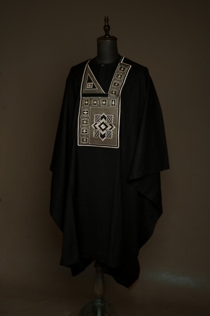 Black Landscape Agbada Kaftan by DavidScott