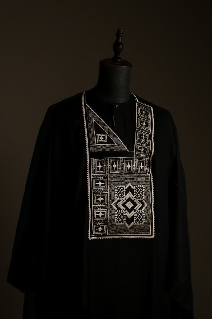 Black Landscape Agbada Kaftan by DavidScott