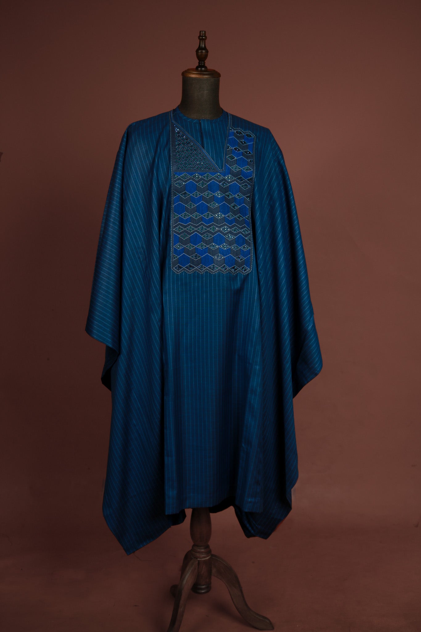 The Clubhouse Agbada with Stone Detail Kaftan by DavidScott