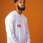 White David Scott Moroccan Jallabiya Kaftan by DavidScott